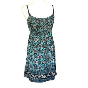 Max Studio Teal / Black Strap Dress Sz S